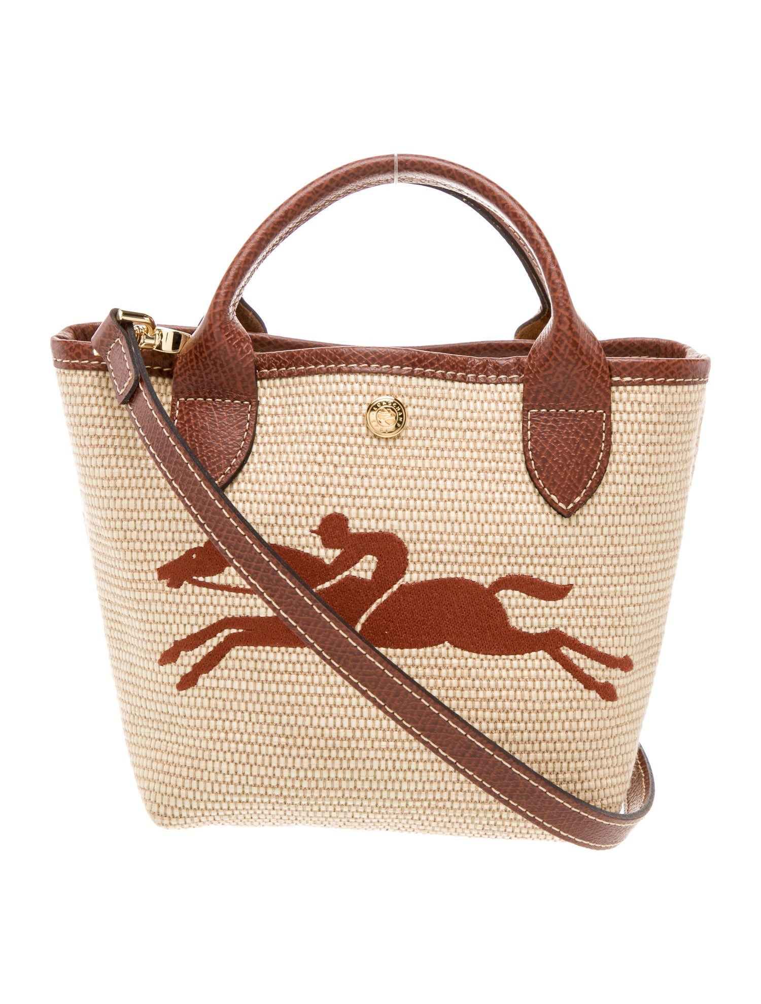 Longchamp Canvas Top Handle Bag