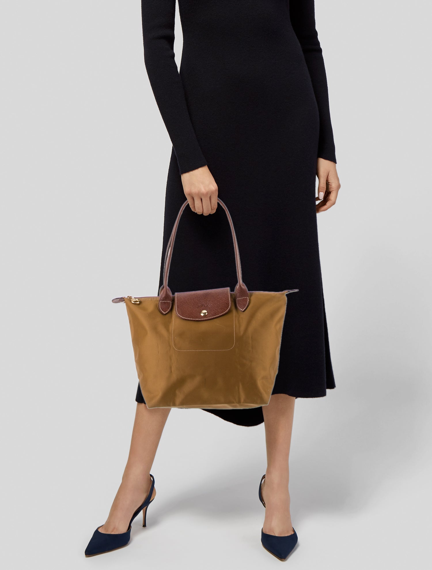 Longchamp Nylon Top Handle Bag