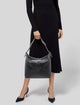 Longchamp Embossed Leather Shoulder Bag
