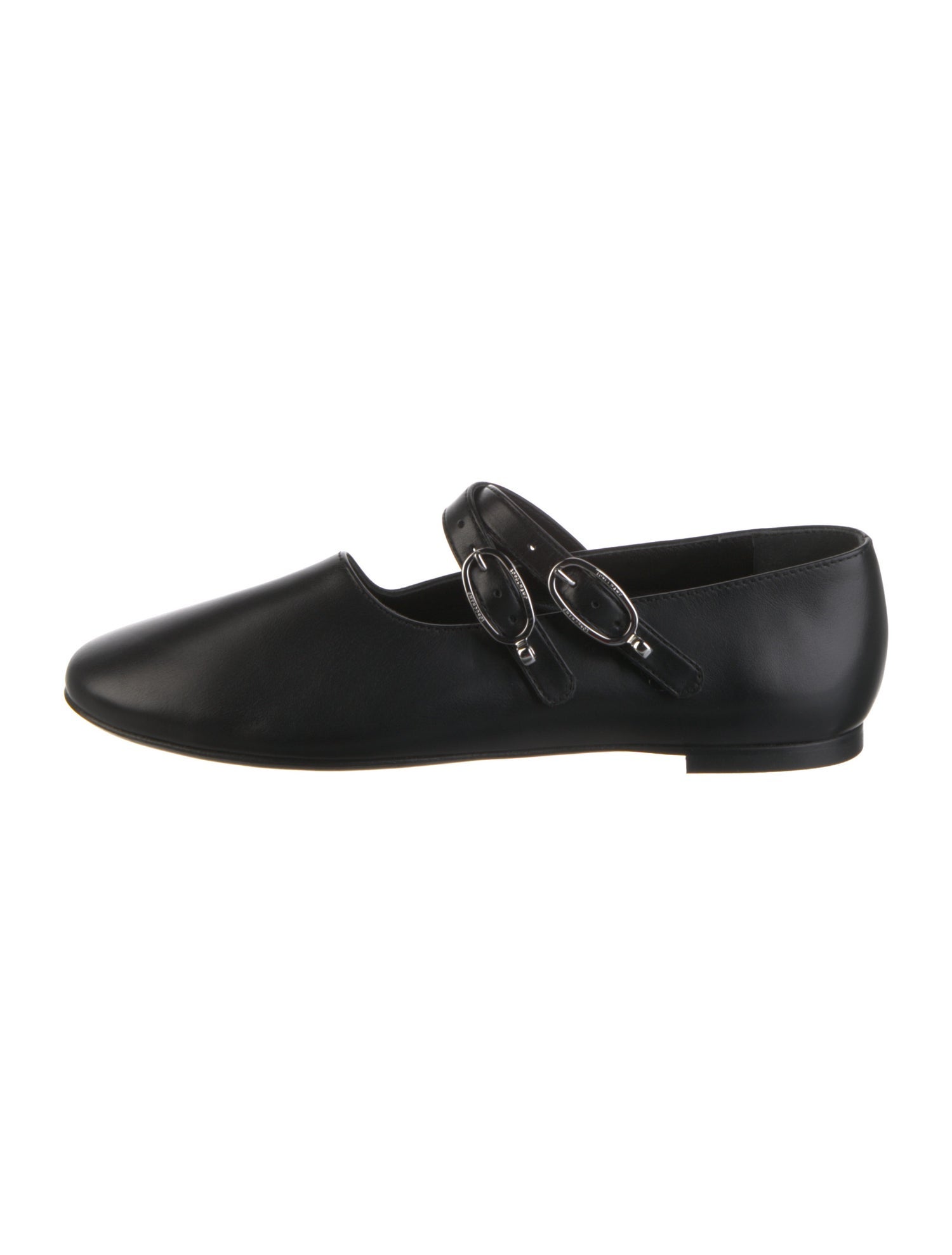 Longchamp Leather Mary Jane Flats