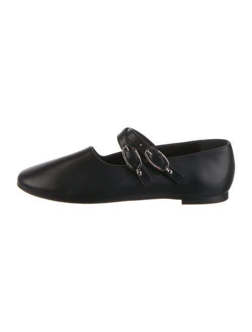 Longchamp Leather Mary Jane Flats