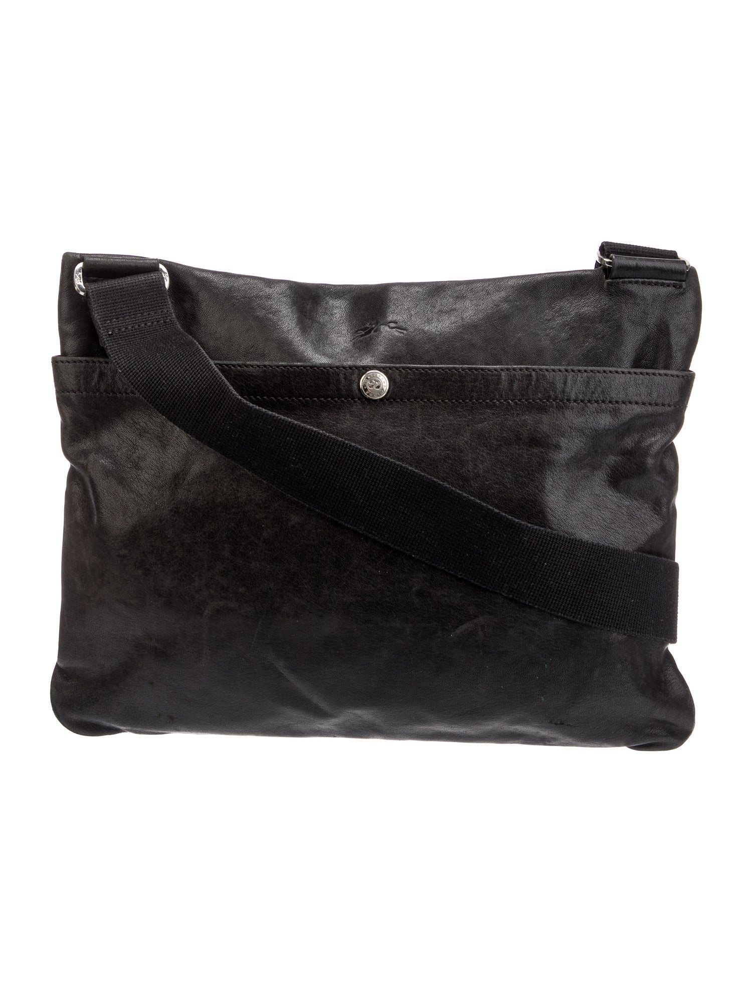 Longchamp Leather Messenger Bag