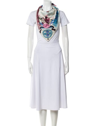 Longchamp Silk Printed Scarf