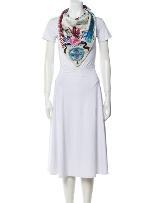 Longchamp Silk Printed Scarf