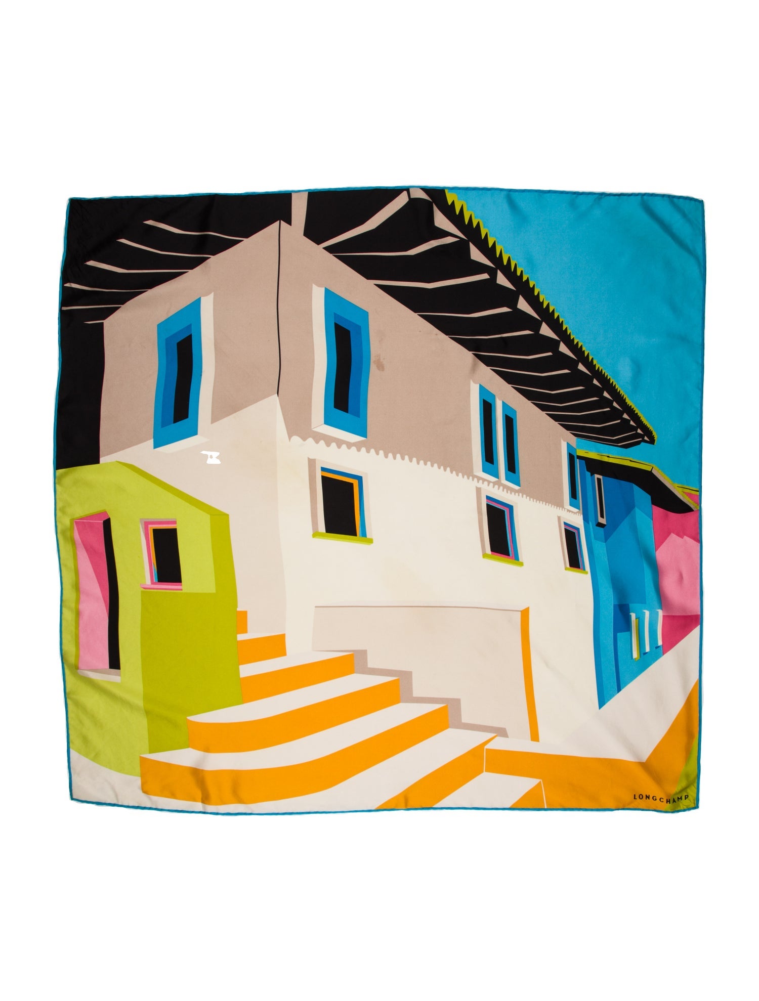 Longchamp Yachting Silk Scarf