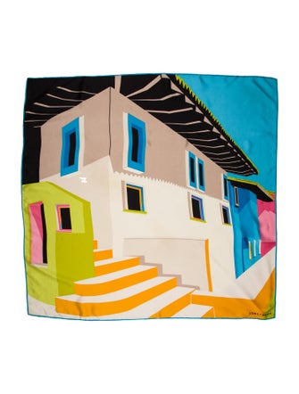 Longchamp Yachting Silk Scarf