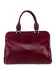 Longchamp Embossed Leather Top Handle Bag
