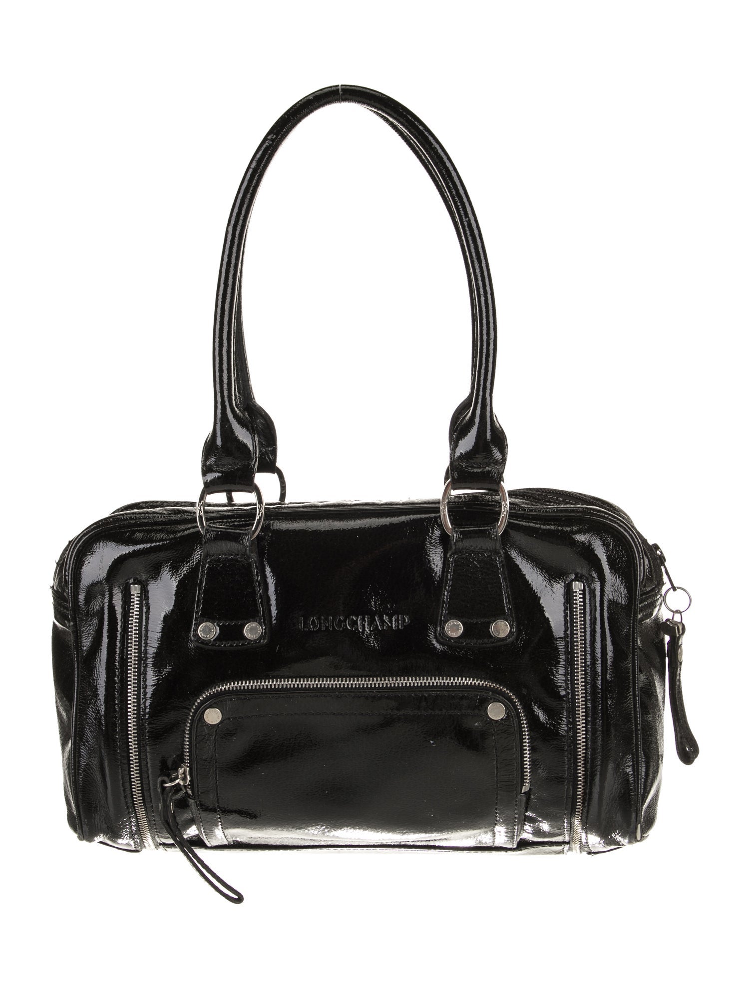 Longchamp Patent Leather Shoulder Bag