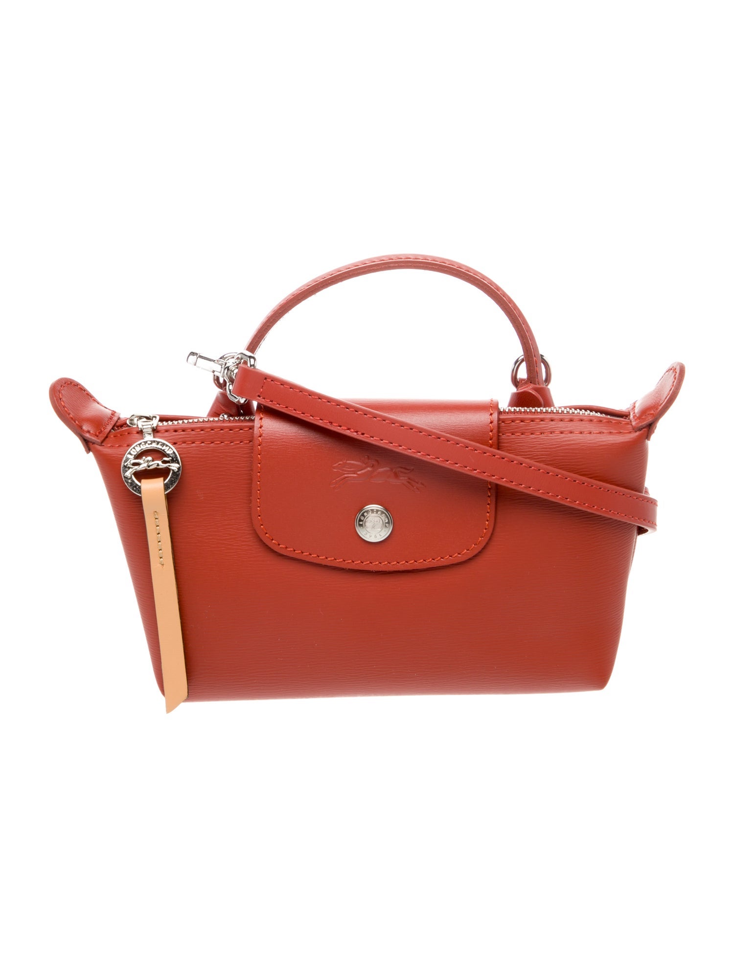 Longchamp Leather Top Handle Bag