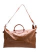 Longchamp Leather Weekender Bag
