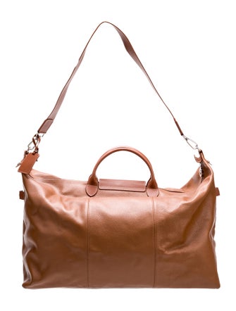 Longchamp Leather Weekender Bag