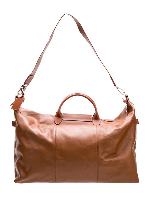 Longchamp Leather Weekender Bag