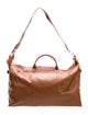 Longchamp Leather Weekender Bag