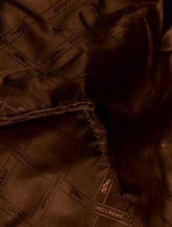 Longchamp Leather Weekender Bag