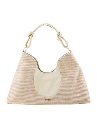 Cult Gaia Canvas Shoulder Bag