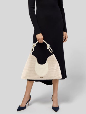 Cult Gaia Canvas Shoulder Bag