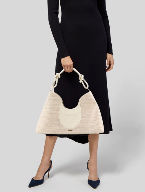 Cult Gaia Canvas Shoulder Bag