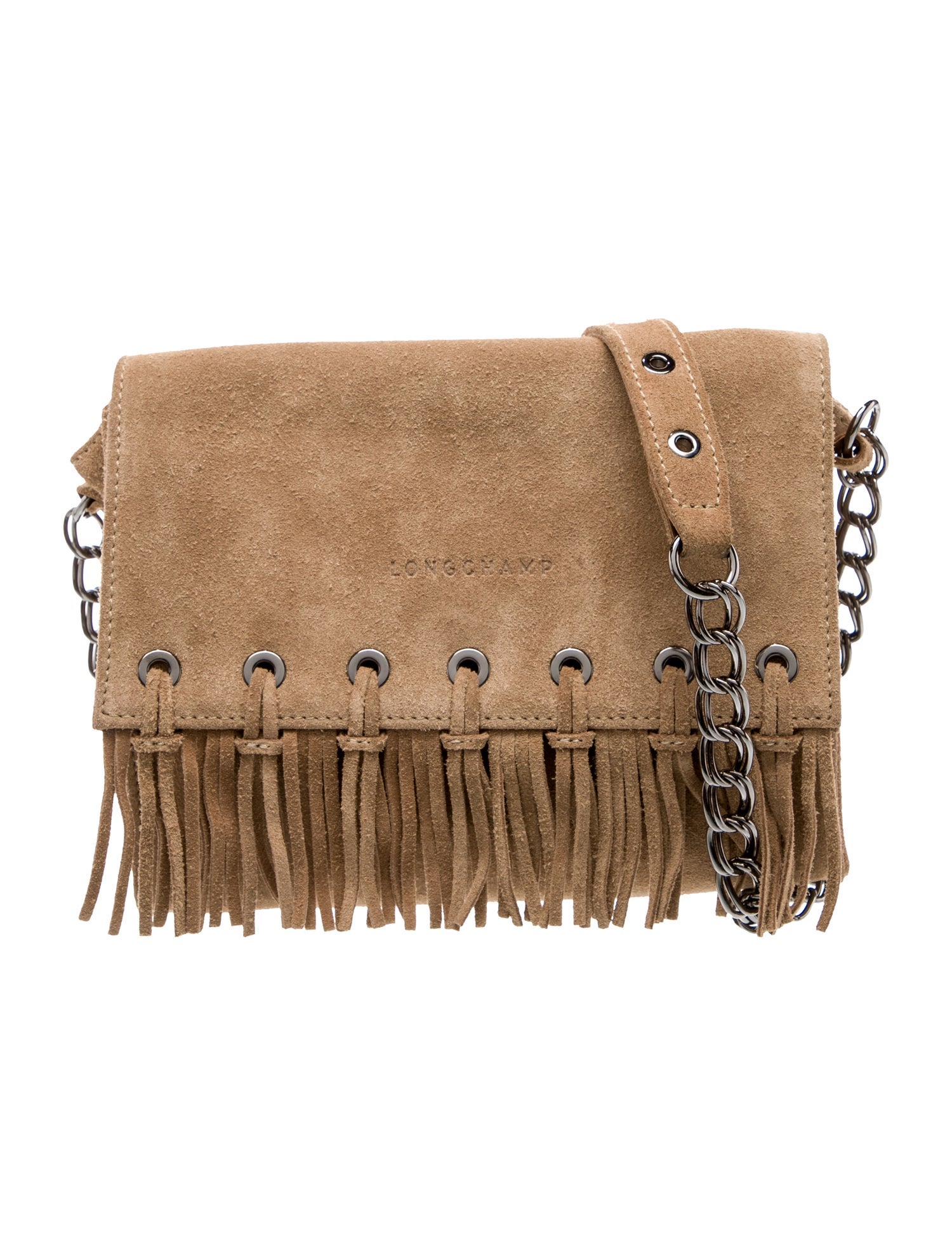 Longchamp Suede Clutch