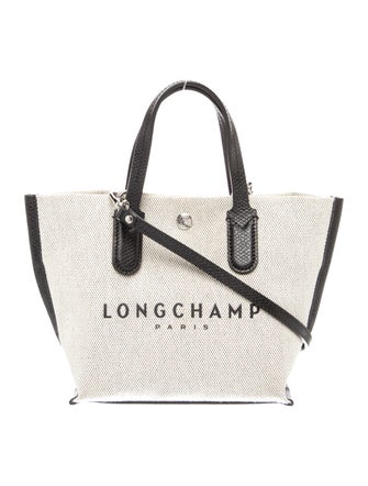 Longchamp Canvas Top Handle Bag