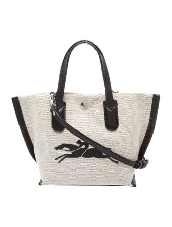 Longchamp Canvas Top Handle Bag