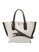 Longchamp Canvas Top Handle Bag