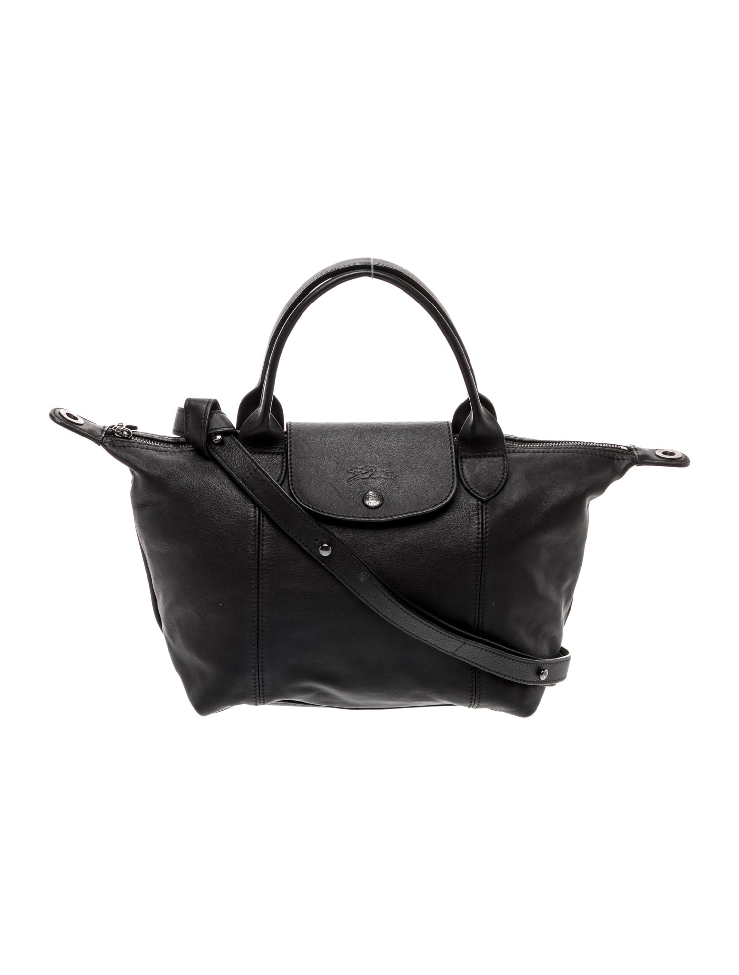 Longchamp Leather Top Handle Bag