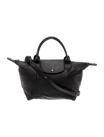 Longchamp Leather Top Handle Bag
