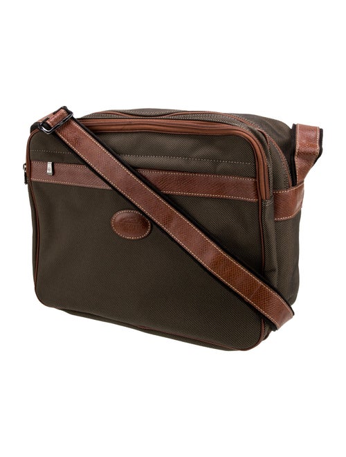 Longchamp Canvas Messenger Bag