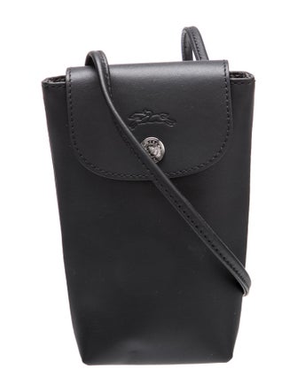Longchamp Leather Bucket Bag