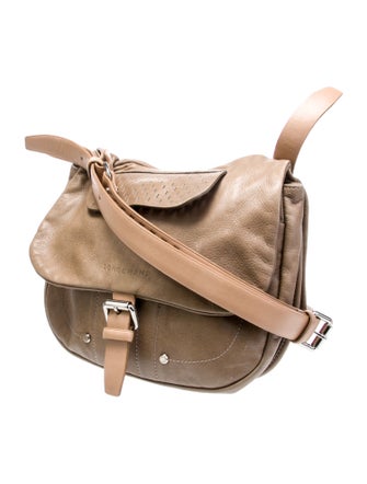 Longchamp Leather Messenger Bag