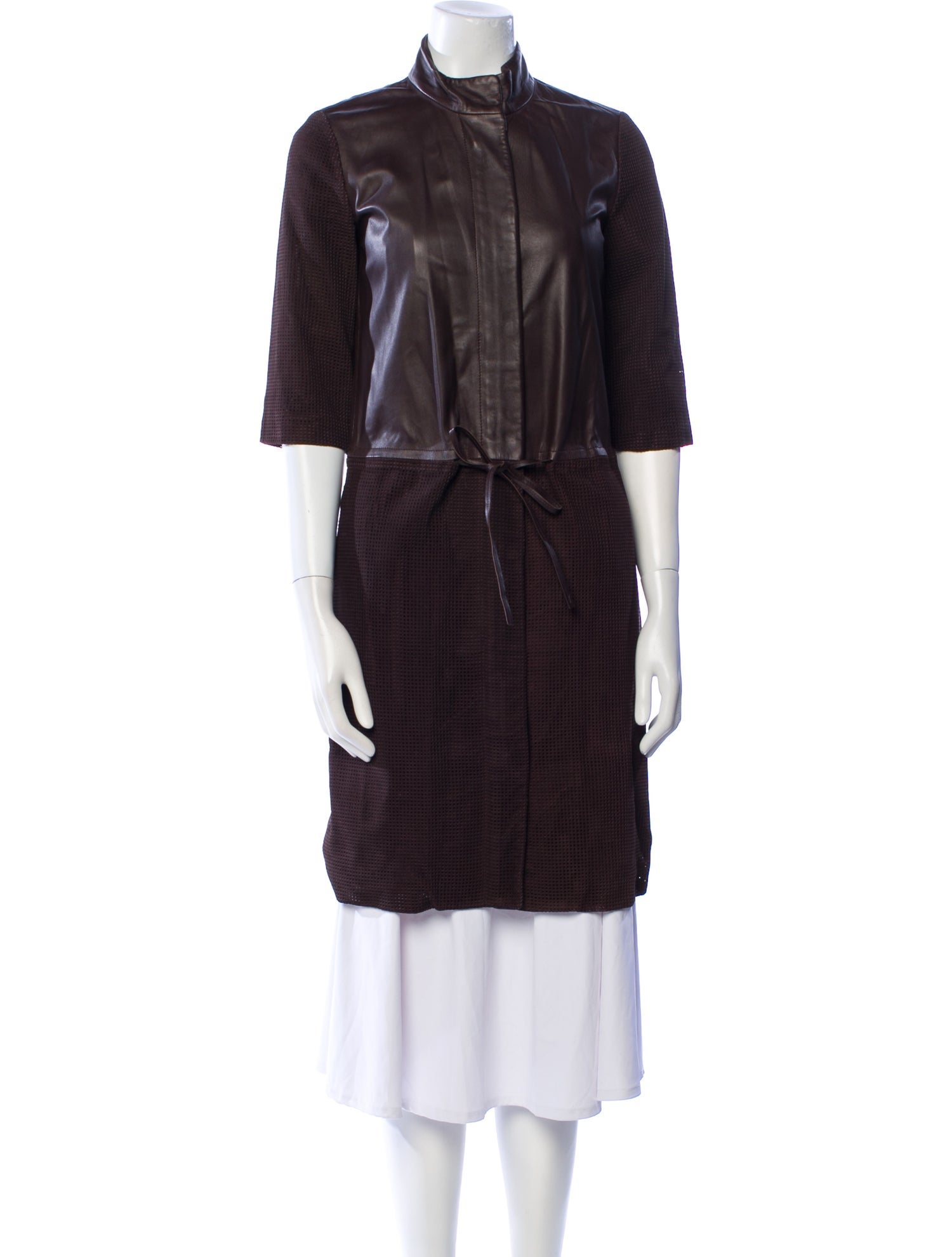 Longchamp Lamb Leather Coat