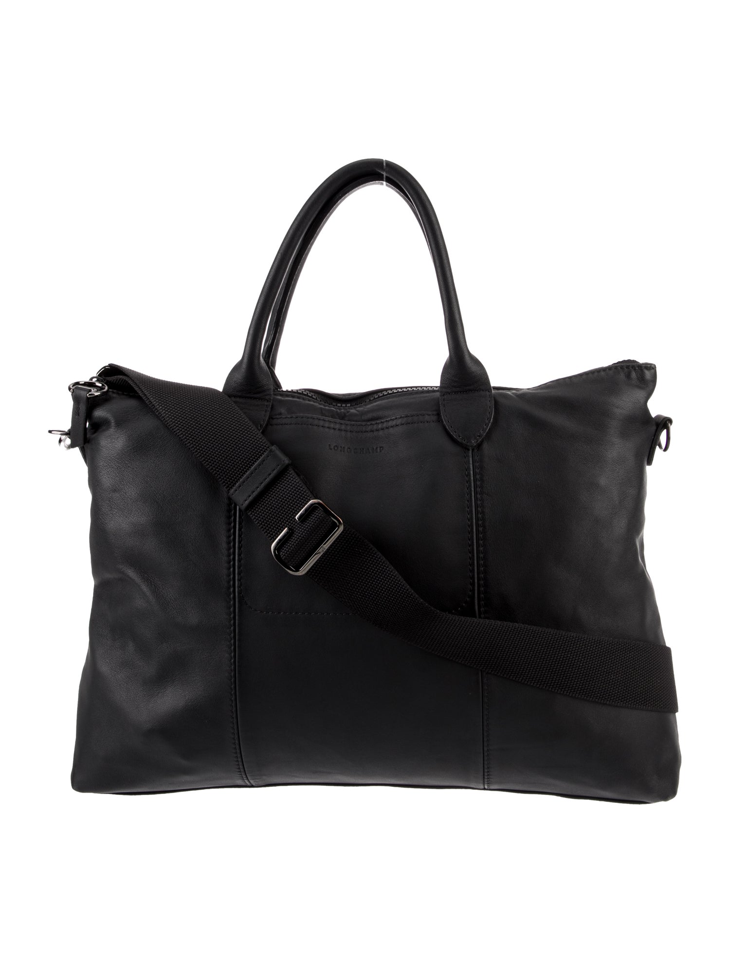 Longchamp Leather Weekender Bag