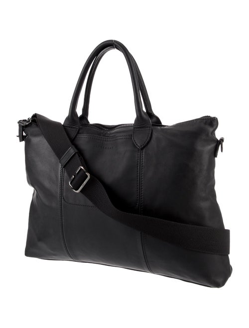 Longchamp Leather Weekender Bag