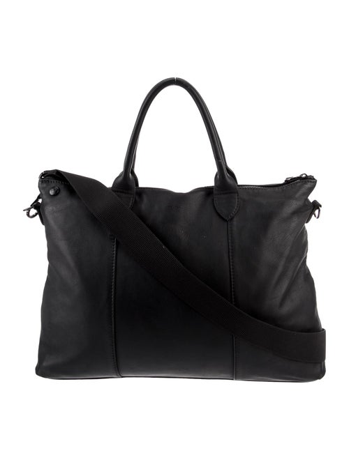 Longchamp Leather Weekender Bag