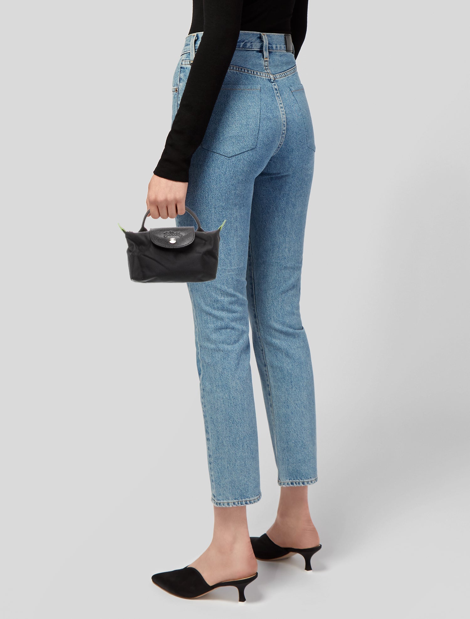 Longchamp Nylon Top Handle Bag