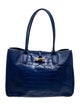 Longchamp Embossed Leather Shoulder Bag