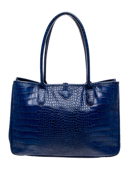 Longchamp Embossed Leather Shoulder Bag