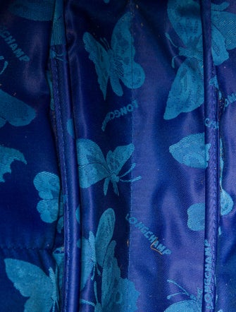 Longchamp Embossed Leather Shoulder Bag