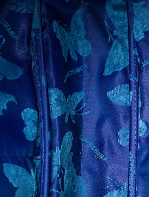 Longchamp Embossed Leather Shoulder Bag