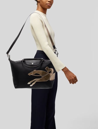 Longchamp Nylon Top Handle Bag