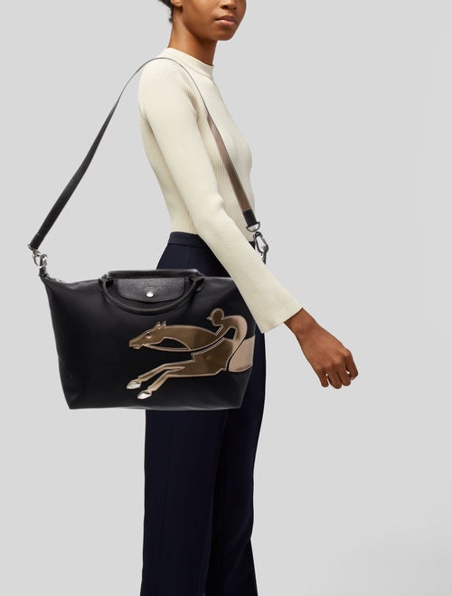 Longchamp Nylon Top Handle Bag