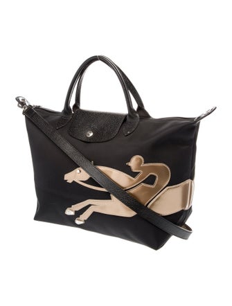 Longchamp Nylon Top Handle Bag
