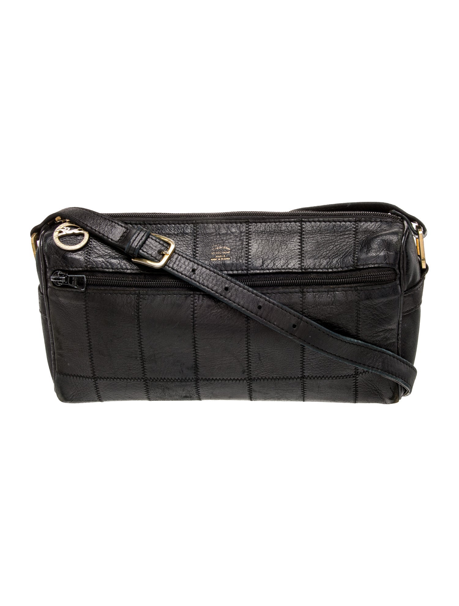 Longchamp Leather Messenger Bag