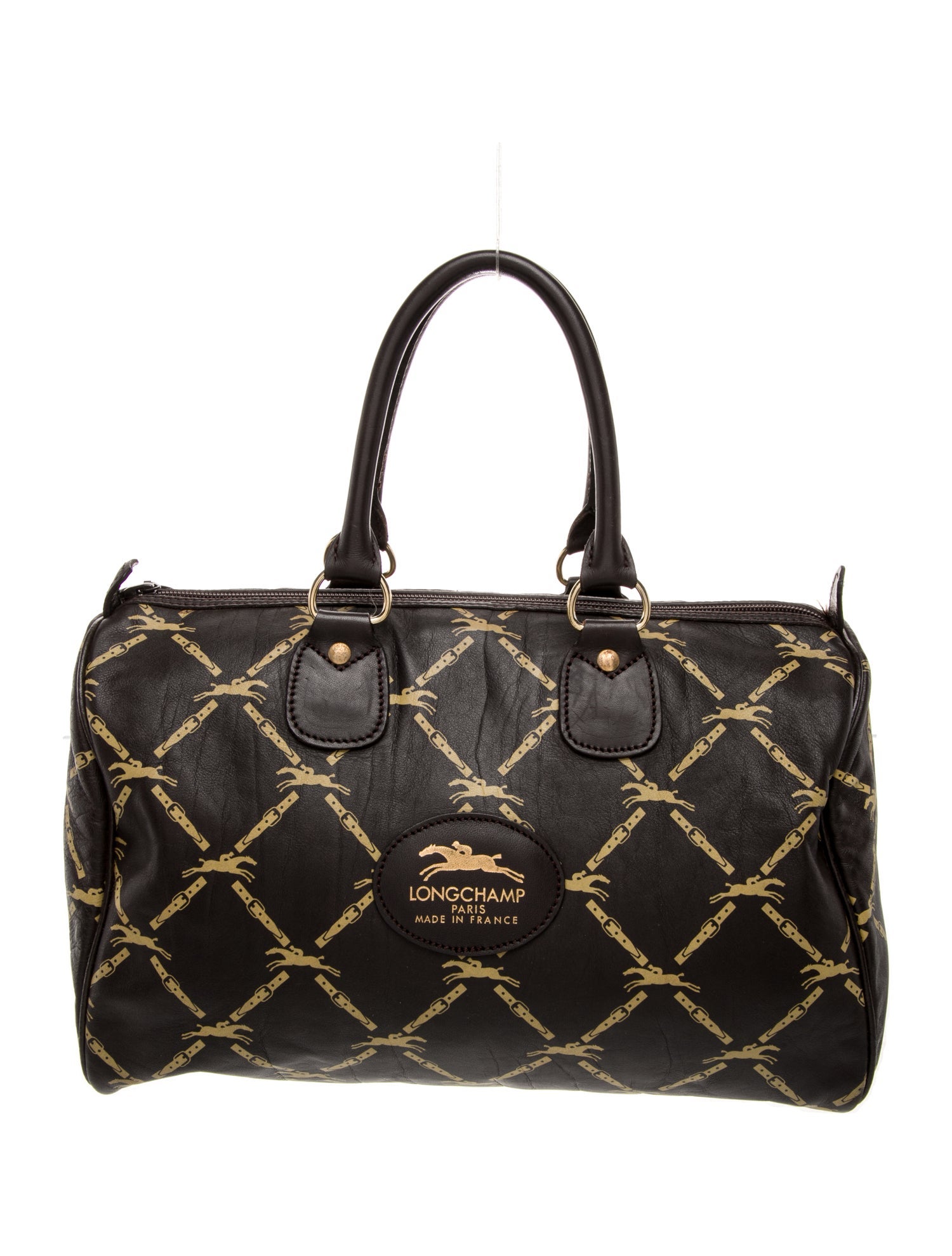 Longchamp Leather Top Handle Bag