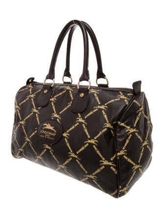 Longchamp Leather Top Handle Bag