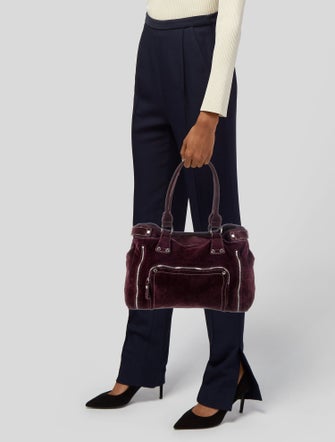 Longchamp Suede Shoulder Bag