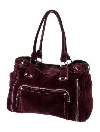 Longchamp Suede Shoulder Bag