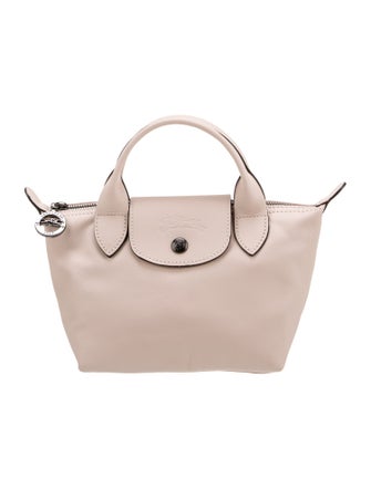 Longchamp Leather Top Handle Bag