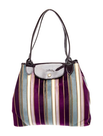 Longchamp Velvet Shoulder Bag