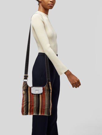 Longchamp Velvet Messenger Bag